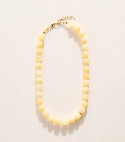 Anni Lu Gold-plated Beaded Ball Necklace In Yellow