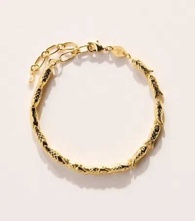 Anni Lu Gold-plated Fishy Bracelet