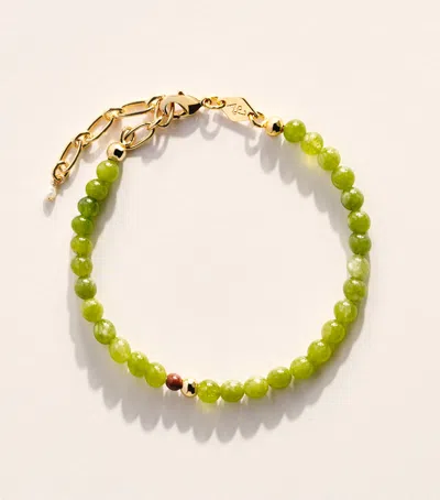 Anni Lu Gold-plated Grasshopper Bracelet In Green