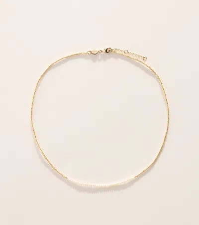 Anni Lu Gold-plated Slim Pearly Necklace