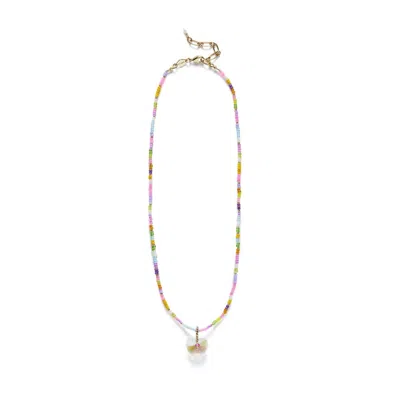 Anni Lu Hearty Eldorado Beaded Necklace In Multi