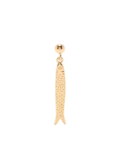 Anni Lu Hippie Fish Earrings In Gold