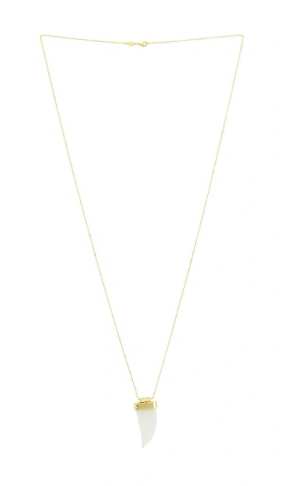 Anni Lu Jaws Big Wave Necklace In Gold