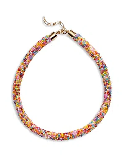 Anni Lu Joyride Multicolor Seed Bead Collar Necklace, 15.74-17.32