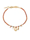Anni Lu Maroon Harmony Bracelet In Red