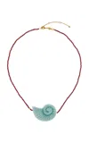 Anni Lu Nautilus Necklace In Red