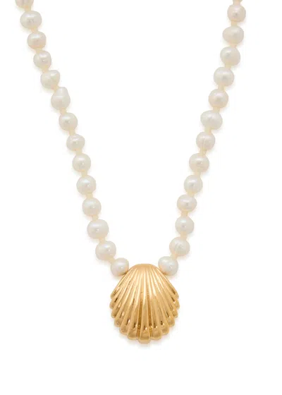 Anni Lu Ocean Treasure Beaded 18kt Gold-plated Necklace