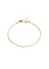 Anni Lu Pearly 18kt Gold-plated Beaded Bracelet In Pearl