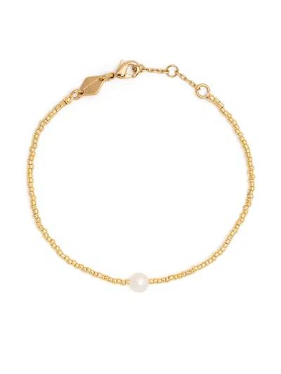 Anni Lu Pearly Freshwater Pearl Necklace In Gold