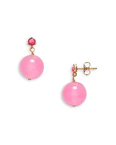 Anni Lu Pink Bubbles Imitation Opal Drop Earrings