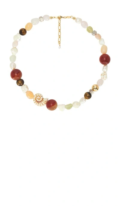 Anni Lu Seaside Necklace In Brown