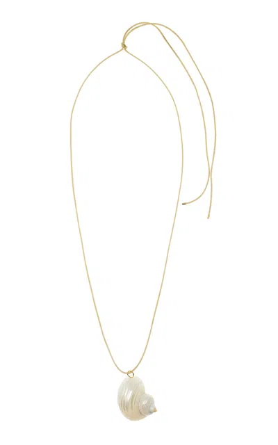 Anni Lu Shell On A String Pendant Necklace In Gold