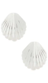 Anni Lu Silver Shell Earring In Metallic