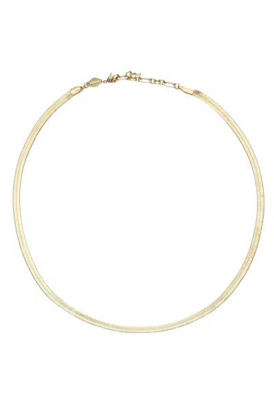 Anni Lu Snake Charmer Necklace In Gold