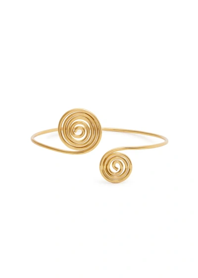 Anni Lu Spiral 24kt Gold-plated Arm Cuff