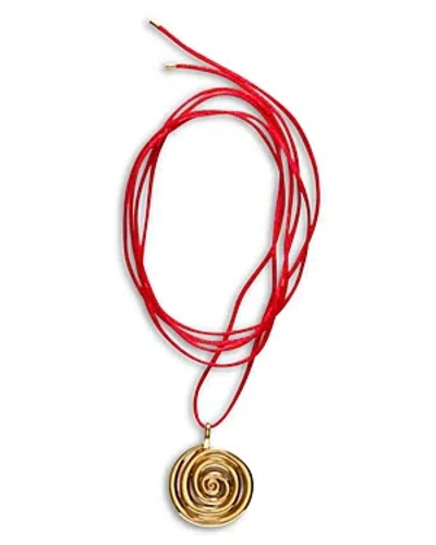 Anni Lu Spiral On A String Pendant Necklace, 59.05 In Gold