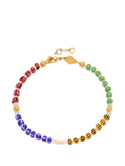 Anni Lu Striped Beaded Bracelet In Multi