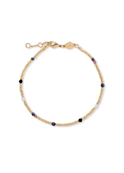 Anni Lu Willow Embellished Beaded Bracelet In Gold