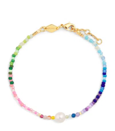 Anni Lu Women's Capri Bracelet In Neon Rainbow In Multi