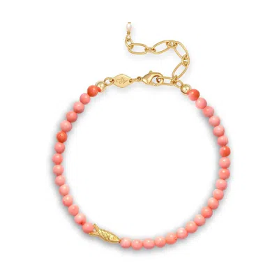 Anni Lu Women's Fingerling Bracelet In Bisque In Gold