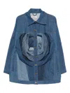 Anni Salonen Rose-detail Button-fastening Jacket In Blue