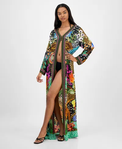 Annia Louisa Women's Paradise Printed Kimono Caftan