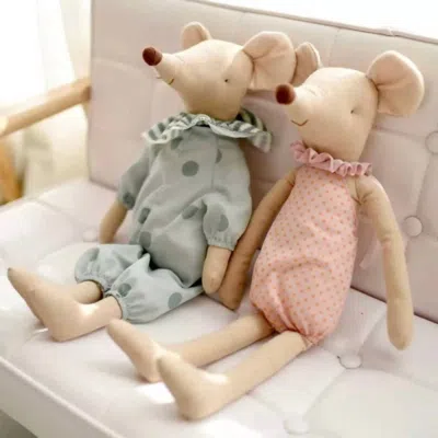 Annie & Charles Kid's Mouse Stuffed Toy In Pink