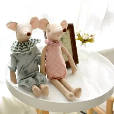 Annie & Charles Kid's Mouse Stuffed Toy In Verdure
