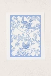 Annie Blue Vintage, French Inspired Pattern Art Print At Urban Outfitters In White