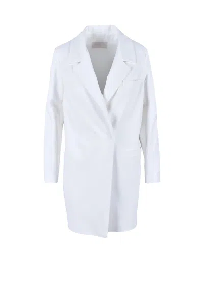 Annie P Cotton Viscose Coat - White
