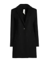 Annie P . Woman Coat Black Size 8 Virgin Wool, Polyamide, Cashmere
