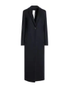 Annie P . Woman Coat Midnight Blue Size 4 Virgin Wool, Polyamide, Cashmere