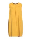 Annie P Short Dresses In Yellow