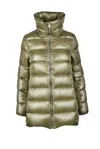 Annie Paris Down Jacket - Green In Green