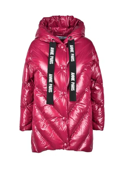 Annie Paris Polyamide Down Jacket - Fuchsia In Pink