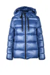 Annie Paris Short Down Jacket Blue In Blue