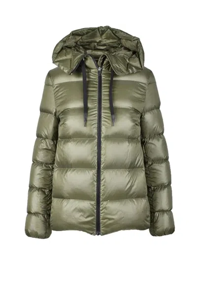 Annie Paris Short Down Jacket Green