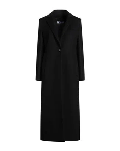 Annie Paris Woman Coat Black Size 6 Virgin Wool, Polyamide, Cashmere