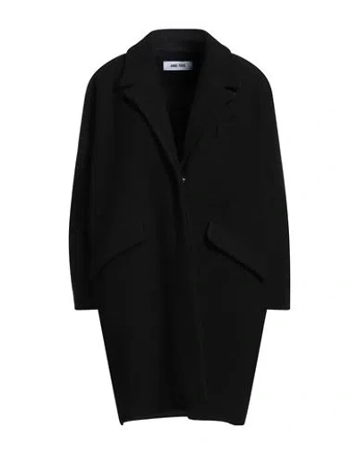 Annie Paris Woman Coat Black Size M/l Virgin Wool