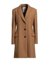 Annie Paris Woman Coat Camel Size 10 Virgin Wool, Polyamide, Cashmere In Neutral