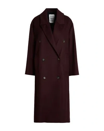 Annie Paris Woman Coat Chocolate Brown Size S Virgin Wool, Polyamide, Cashmere
