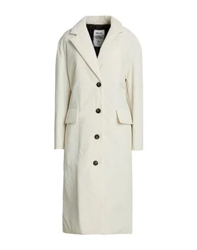 Annie Paris Woman Coat Cream Size S Polyamide In Nude