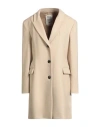Annie Paris Woman Coat Ivory Size 10 Virgin Wool, Polyamide, Cashmere In White