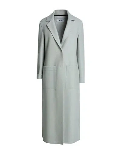 Annie Paris Woman Coat Light Grey Size 6 Virgin Wool In Gray