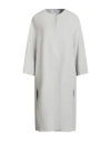 Annie Paris Woman Coat Light Grey Size S Wool, Polyamide In Gray