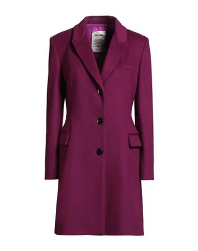 Annie Paris Woman Coat Mauve Size 6 Virgin Wool, Polyamide, Cashmere In Purple