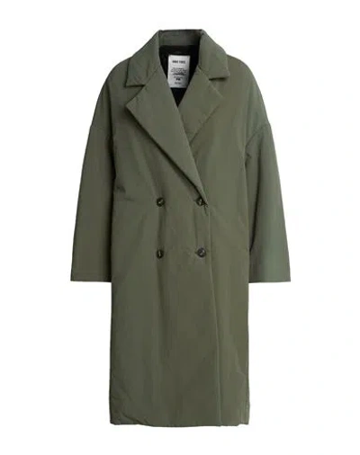 Annie Paris Woman Coat Military Green Size S Polyamide