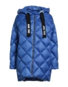 Annie Paris Woman Puffer Azure Size 10 Polyamide In Blue