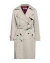 Annie Paris Woman Down Jacket Beige Size 10 Polyester
