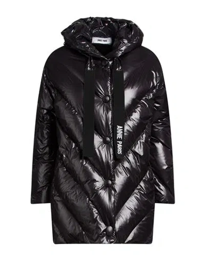 Annie Paris Woman Puffer Black Size 2 Nylon